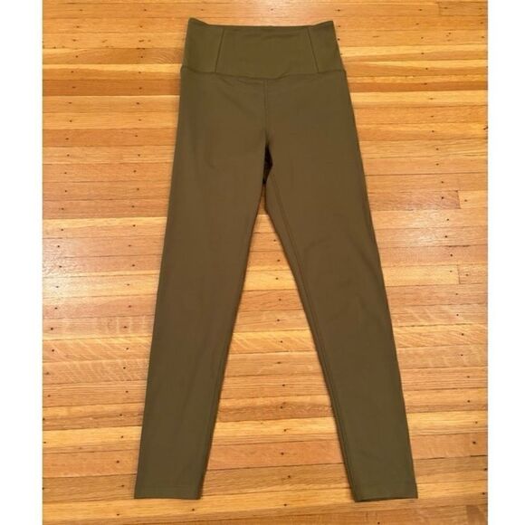 Girlfriend Collective green high rise leggings. - Picture 1 of 4